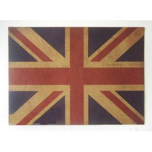 ポスター ビンテージ風 イギリス アメリカ 国旗 2枚セット